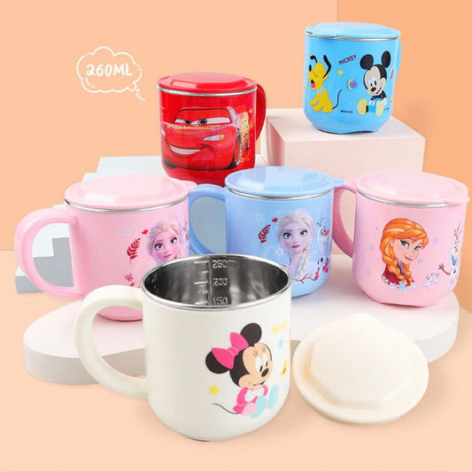 Kids Steel Milk Mugs - 300ml