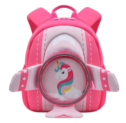 3D Plane Shape Backpack for Kindergarten/Preschool Kids
