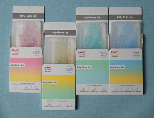 4pcs Jelly Ruler Set