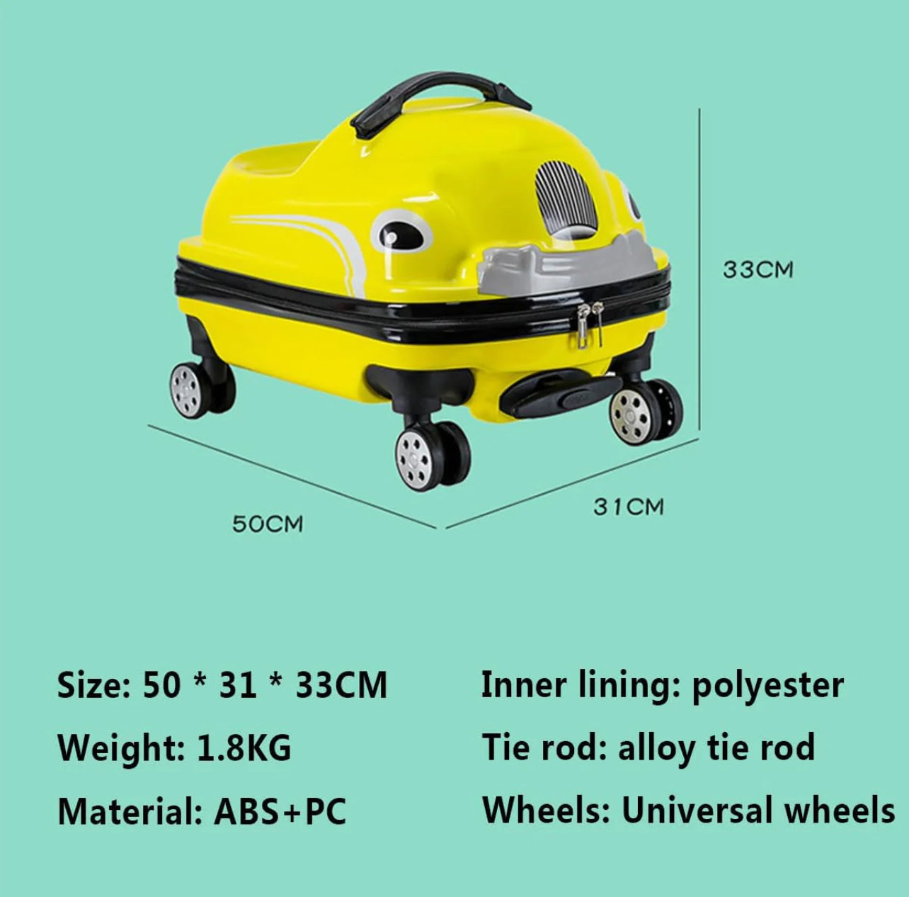 Ride On - Children's Trolley with Playful Car Designs