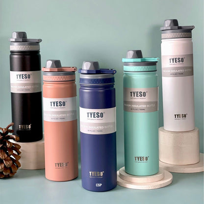 Tyeso - 750ml Vacuum Steel Bottle (Hot/Cold)