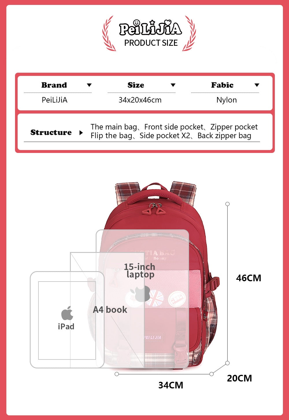 Scotia Luxury School Bags - 18”