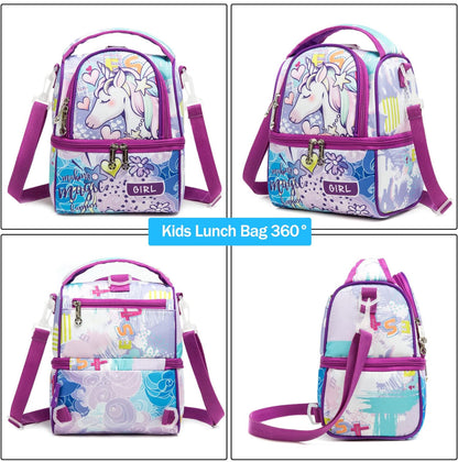 Cooler Bento Lunch/Picnic Bag - Big Two Compartments | Insulated