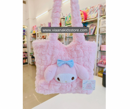 Sanrio Furry Tote with Plush Toy