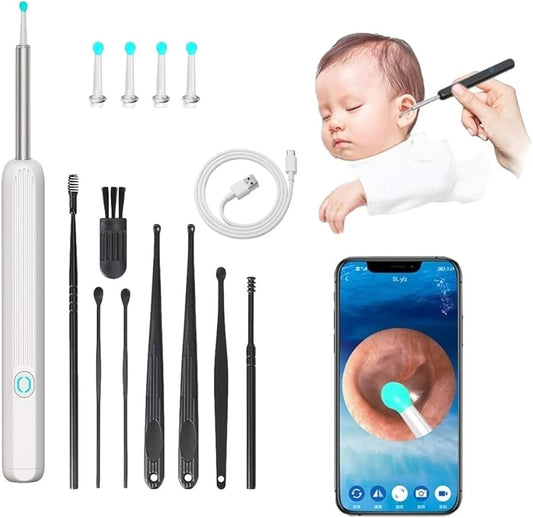 Ear Wax Elimination Kit | Wifi-1080p HD Load Otoscope