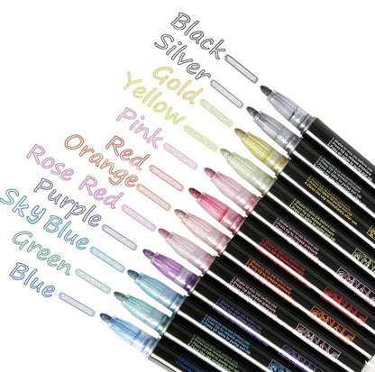 Outliner Marker Pens - 12pcs