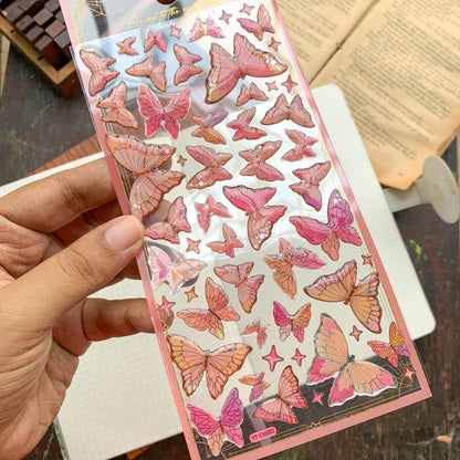 Glittery Butterfly Stickers