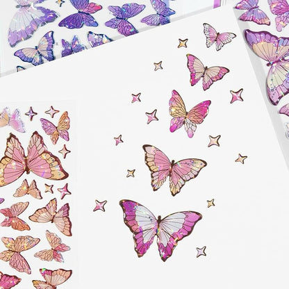 Glittery Butterfly Stickers