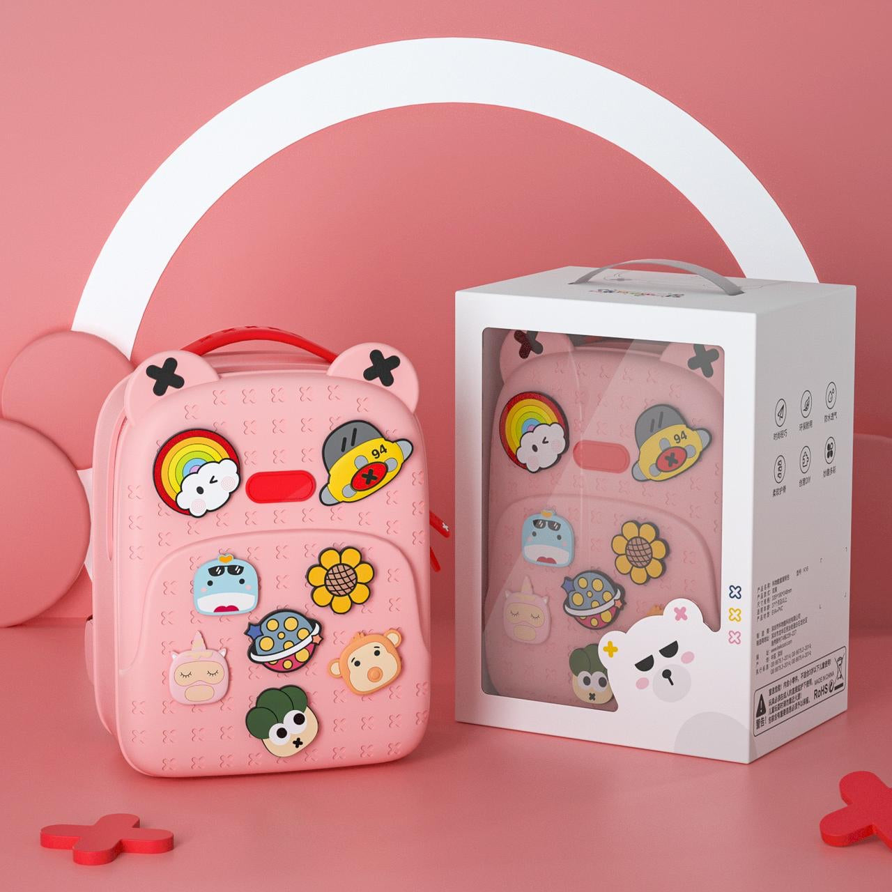 Crocs Style Silicone Backpack with DIY Jibbitz