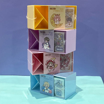 Kids Pen Pencil Holder | Desk Storage Box & Stationery Cosmetic Organizer