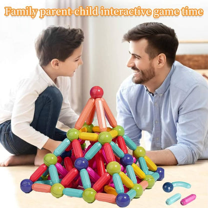 64pcs Magnetic Sticks and Balls Set | STEM | Educational