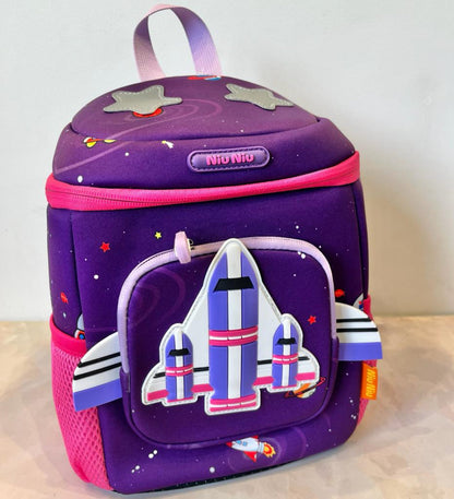 3D Rocket Design Backpack for Kindergarten Kids