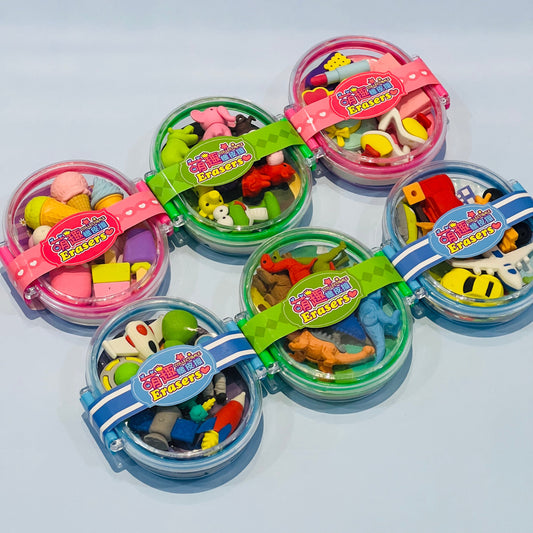 Cute 3D Erasers Box