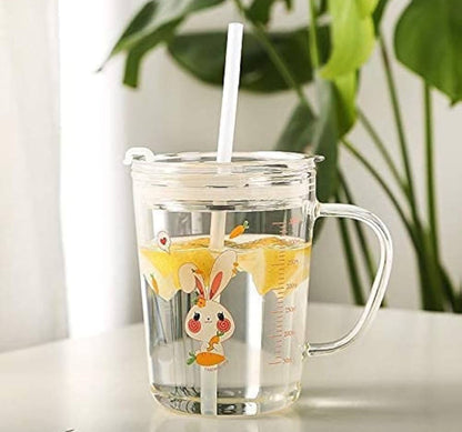 Unicorn-Dino Glass Milk Mug - 350 ml