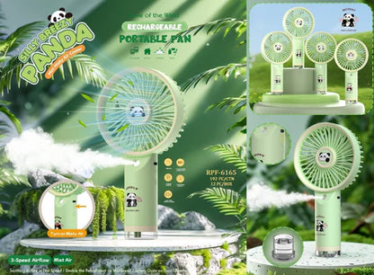 Rechargeable Panda Fans with Mist