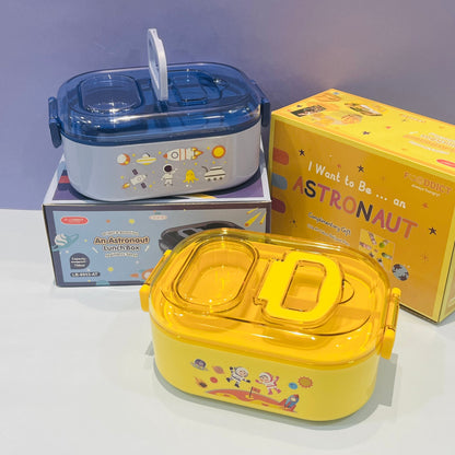 Astronauts Themed Lunch Box : 700ml Capacity with Mobile Holder
