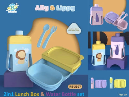 2in1 Lunchbox and Bottle - Silicone