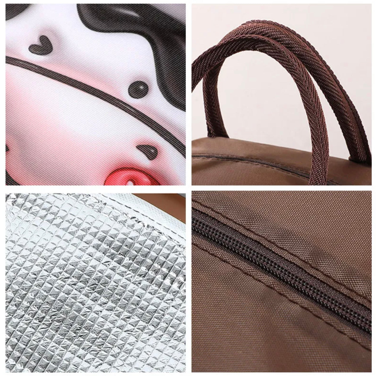Embossed Style Cute Lunchbags
