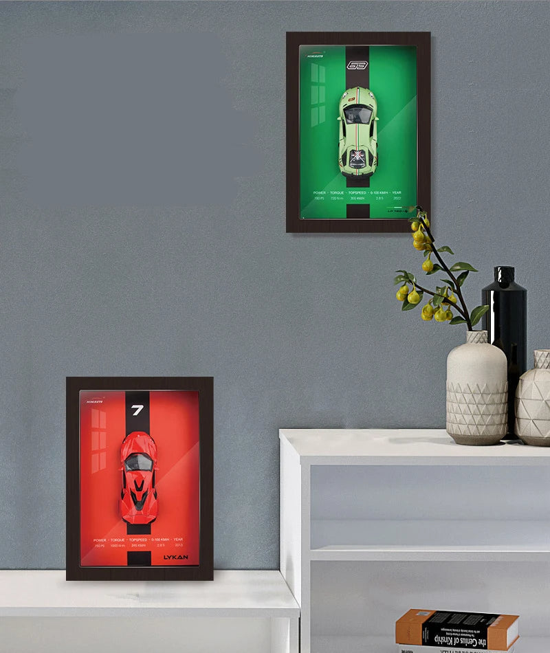 3D Sports Car Frames - 1:32 Model Poster