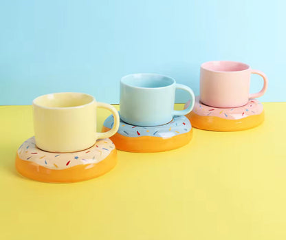Donut Saucer Mugs