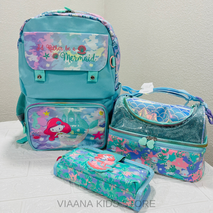 Big Vest Combo - Luxury 16” School Bag, Lunch Bag, Pouch