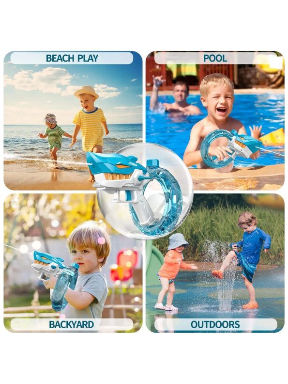 SharkBlaze - Automatic High Pressure Spray Gun for Kids - 28ft
