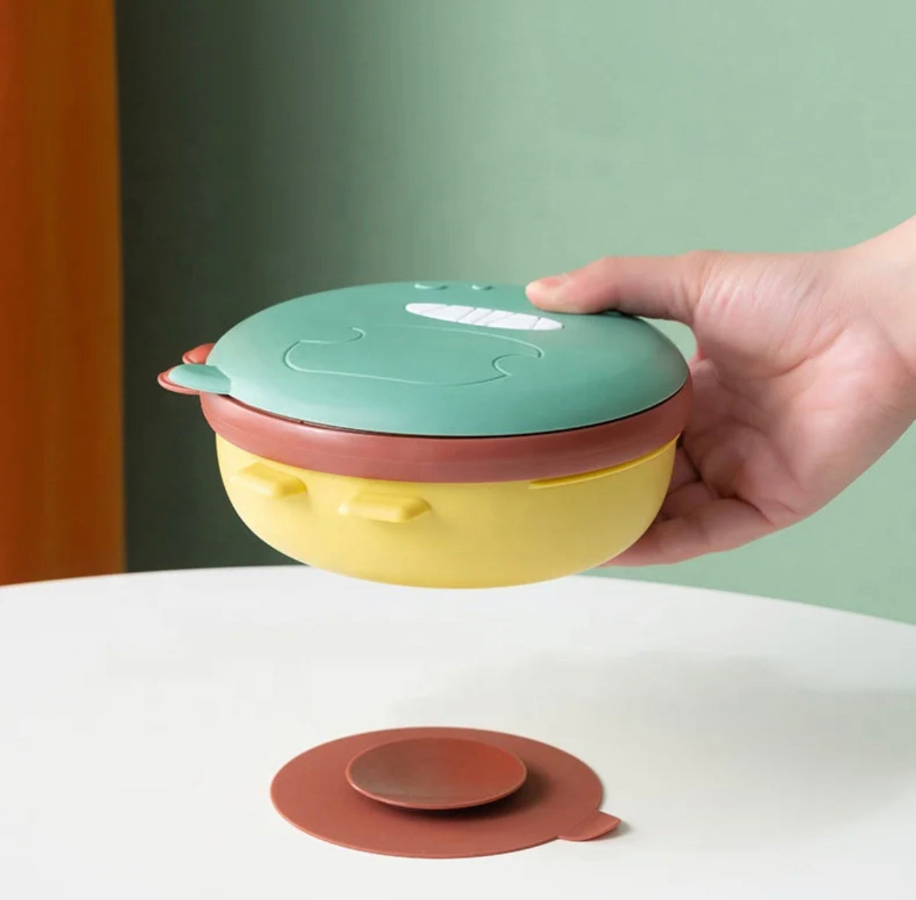 Dashing Dino - 3 Compartments Bento Lunchbox