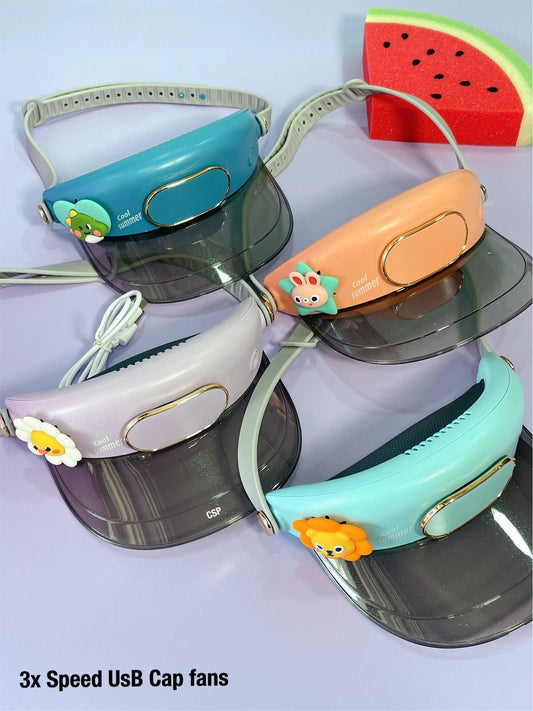 Sun Protector - Cute Hat with Cooling Fan