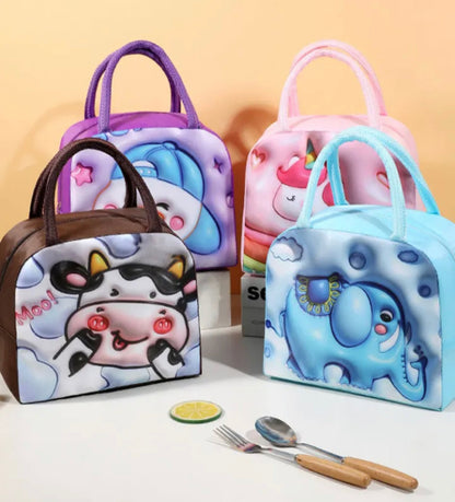 Embossed Style Cute Lunchbags