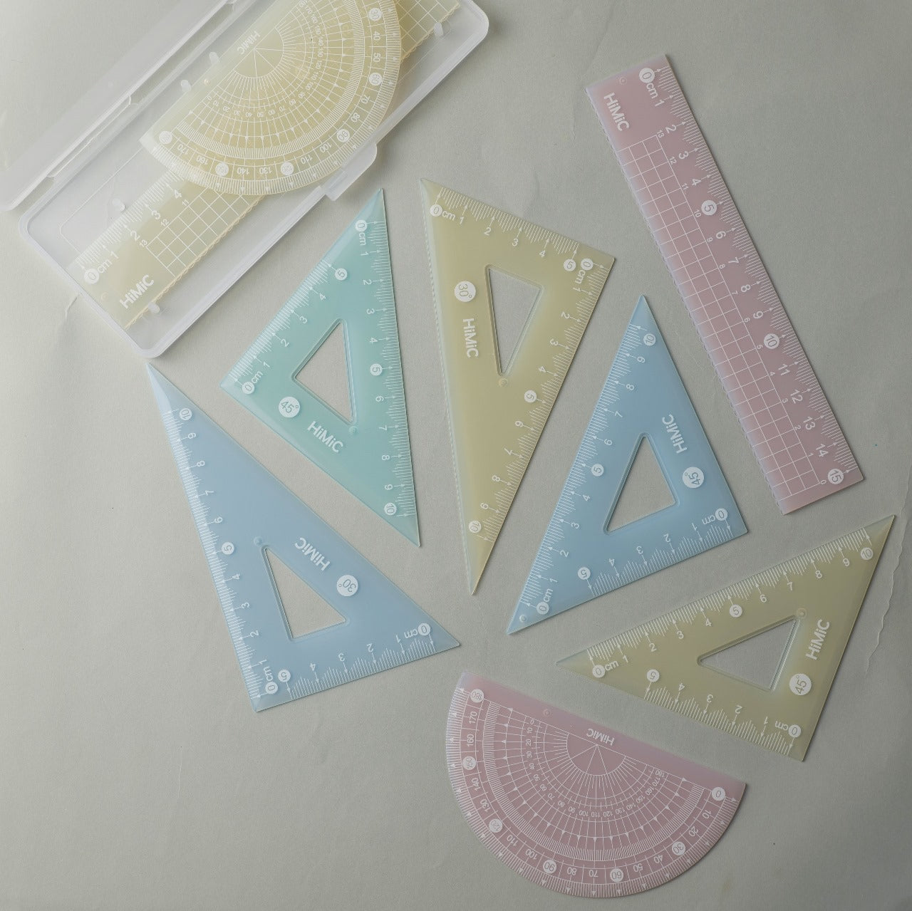 4pcs Jelly Ruler Set