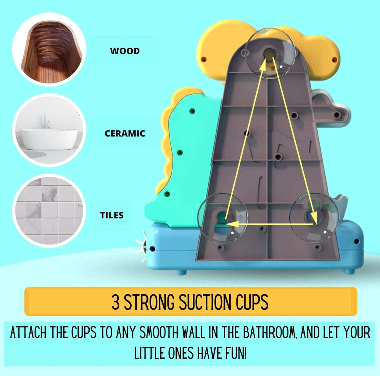 DinoSplash : Interactive Dinosaur Water Bath Shower Toy for Kids