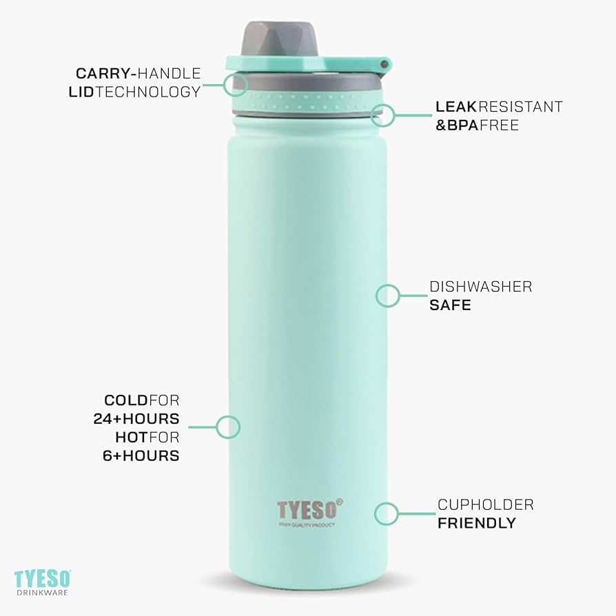 Tyeso - 750ml Vacuum Steel Bottle (Hot/Cold)