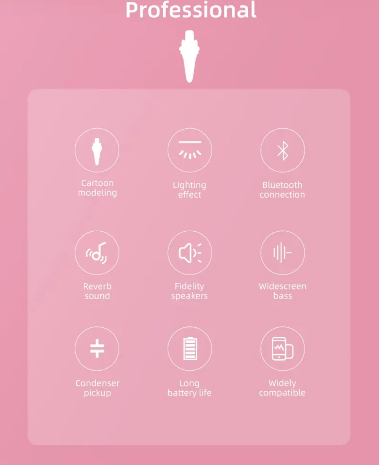 Sing Along  Mike - In Built Cute Bluetooth Mike with Speaker
