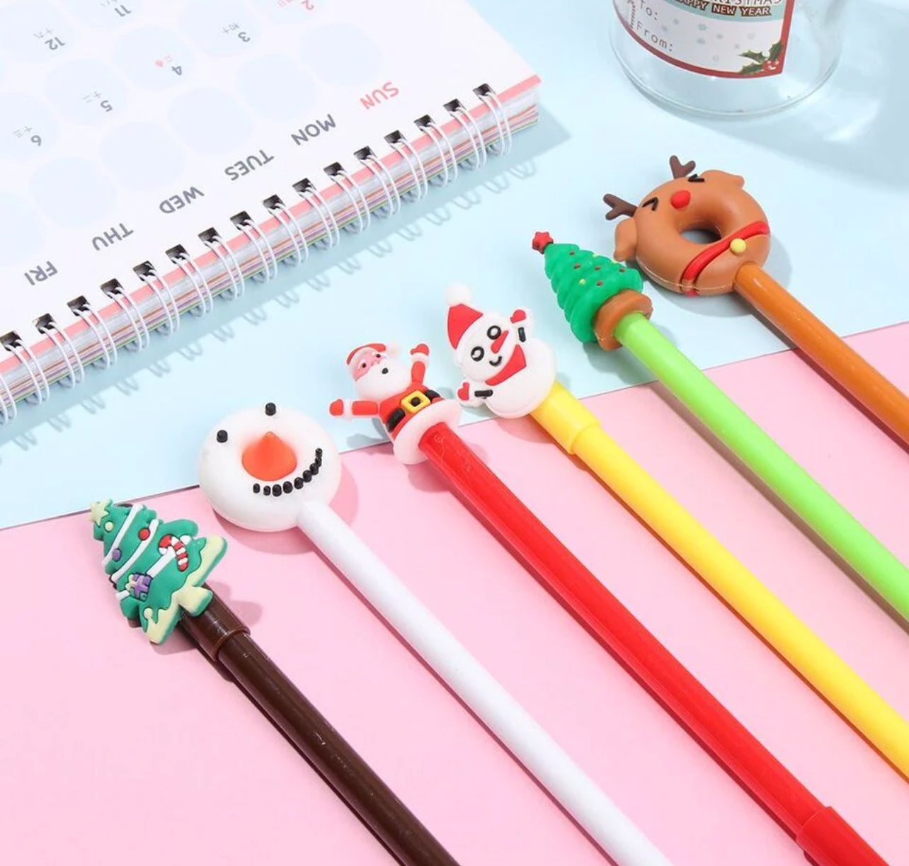 Christmas Gel Pens : Fun and Vibrant Writing (Random 1 Design)