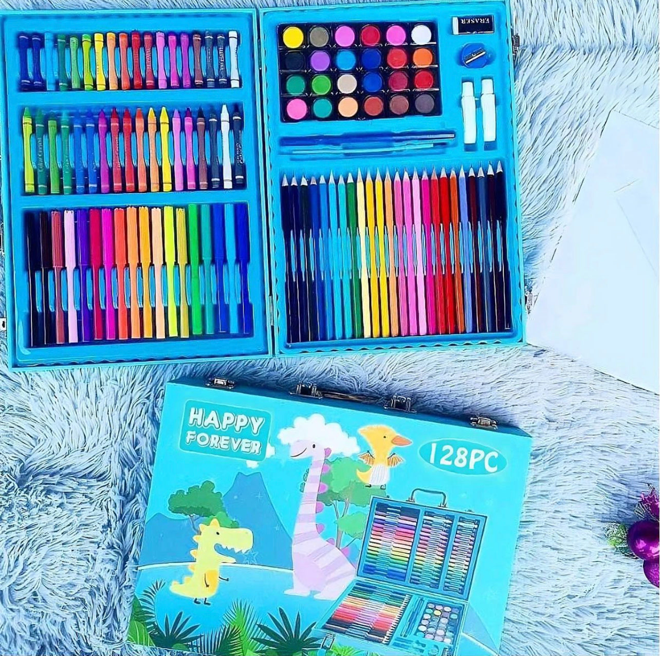 128pcs Big Coloring Trunk