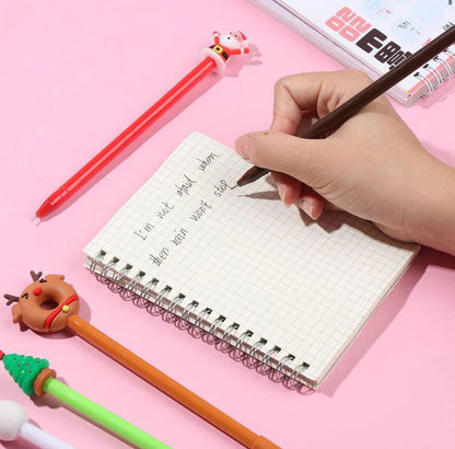 Christmas Gel Pens : Fun and Vibrant Writing (Random 1 Design)