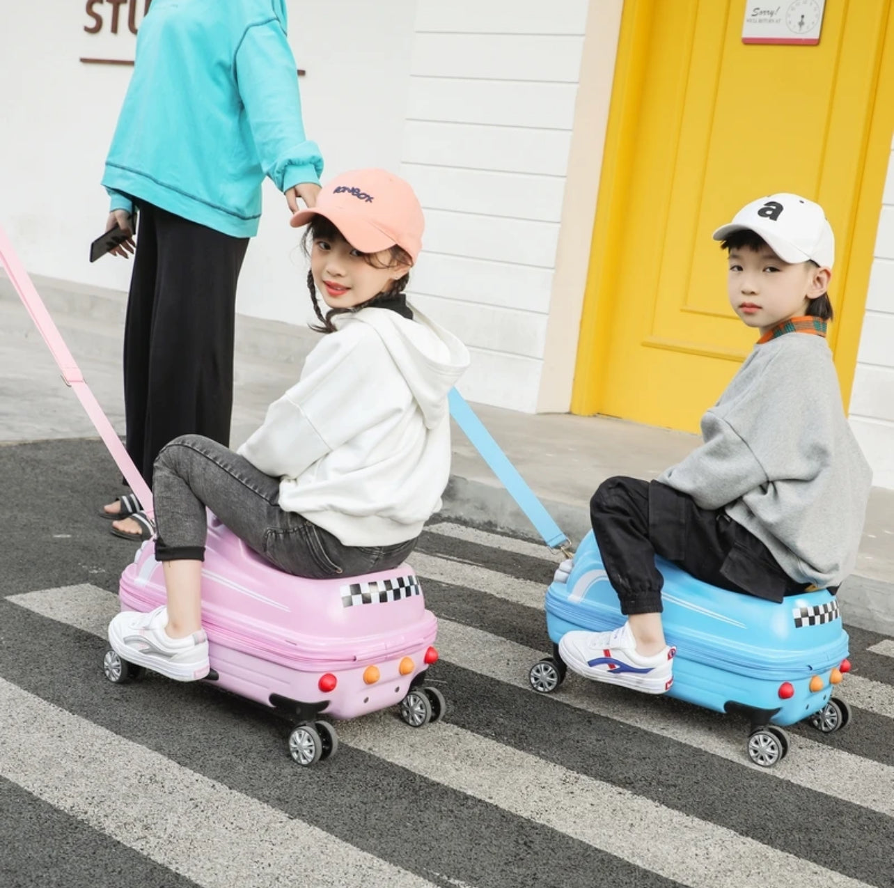 Ride On - Children's Trolley with Playful Car Designs