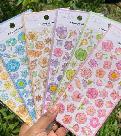 Puffy 3D Flower Stickers