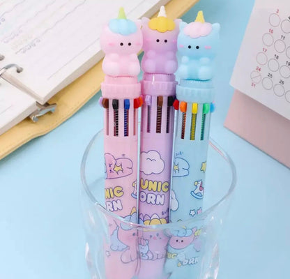 Multicolour 10 in 1 Pen