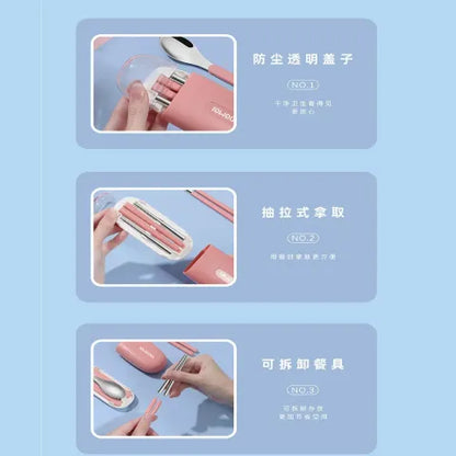 Tedemei - Cute Travel Cutlery Set