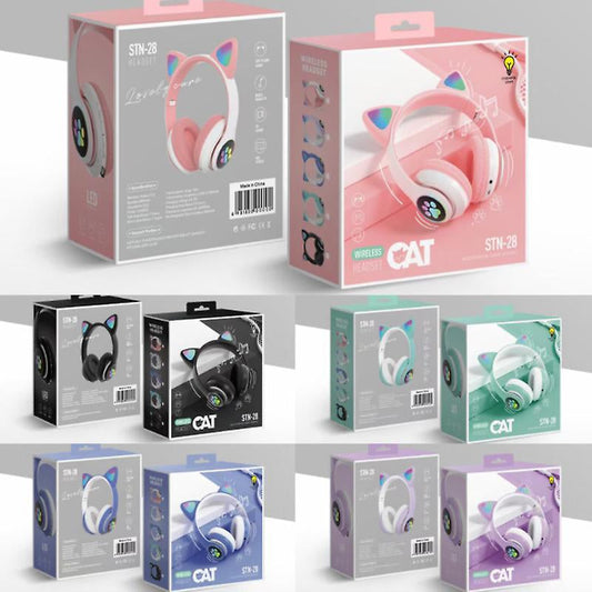 Meow Headphones with Lights - Wireless, Bluetooth