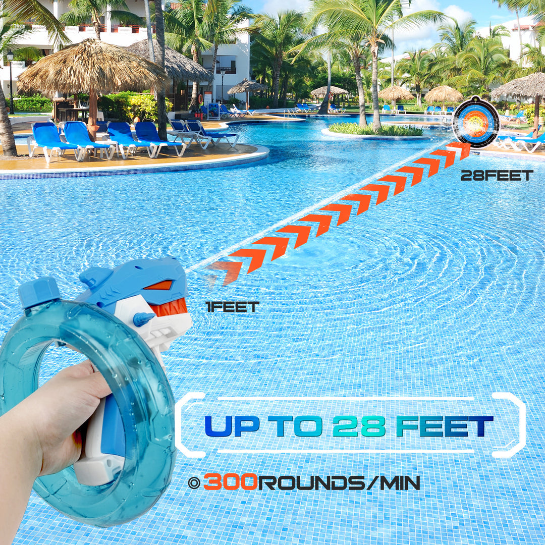 SharkBlaze - Automatic High Pressure Spray Gun for Kids - 28ft