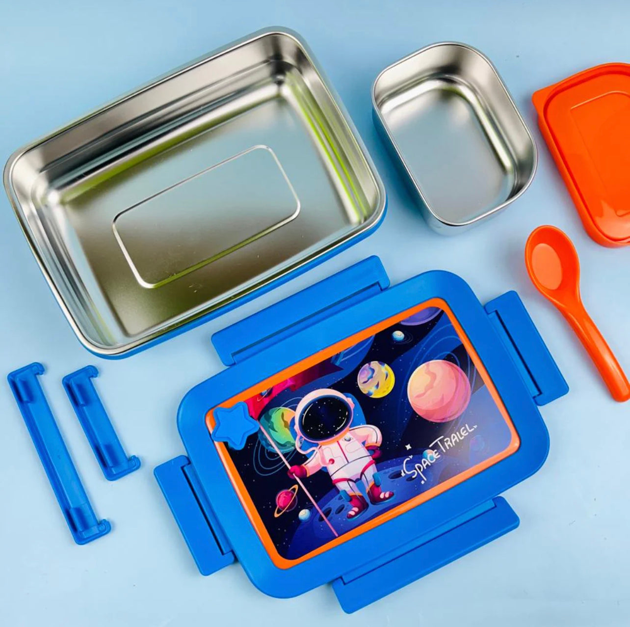 Big Lunch - Cute Steel Lunchbox with Extra Locks