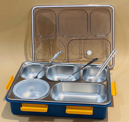 5 Compartments Bento Lunchbox for Adults