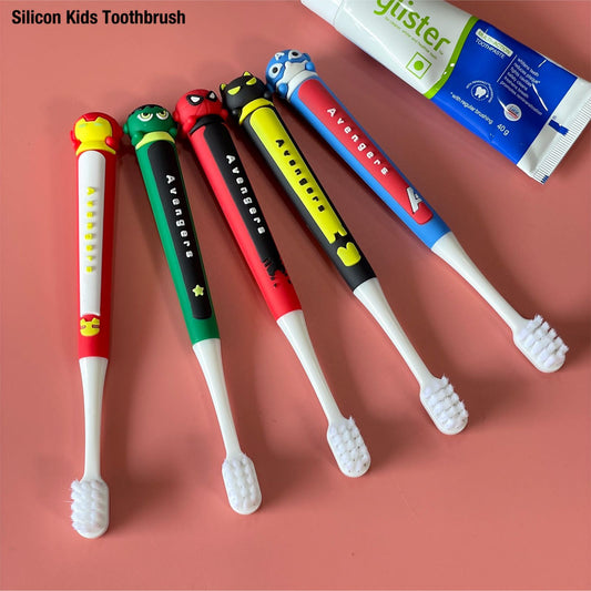 Super Cute Silicone Toothbrush (Superheroes-Unicorn)