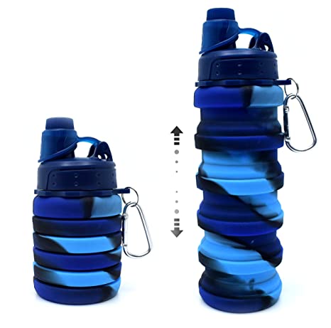 Expandable and Foldable Silicone Bottle