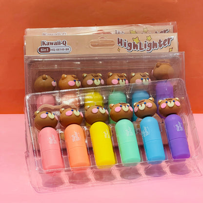 6 in 1 Highlighter/Marker Pens