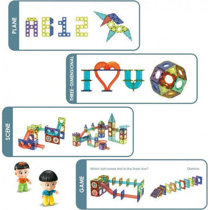 75pcs Magnetic Building Blocks with Lights (STEM)