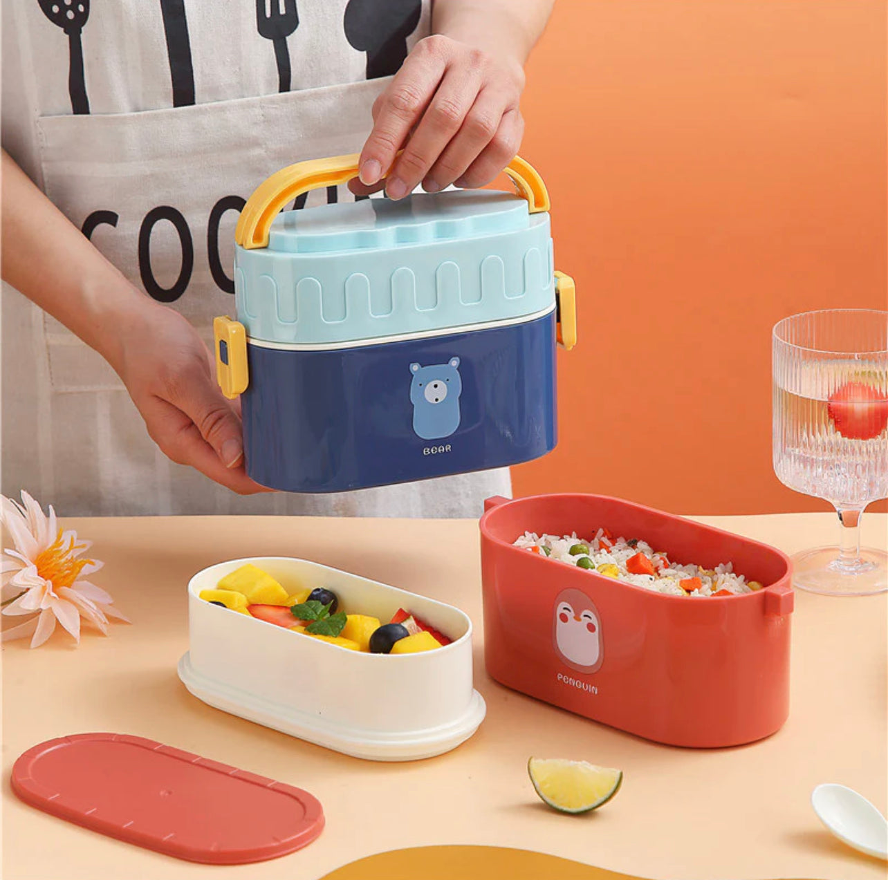 Double Layered Snacks Box (950ml)