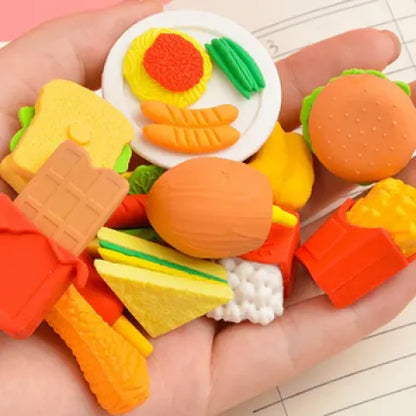 Fast Food Eraser Pack of 4